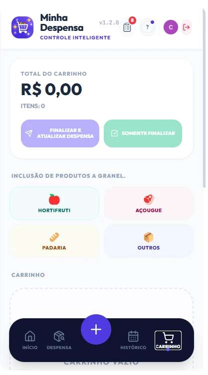 Carrinho Vazio